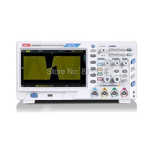 UNI-T UPO2104CS Ultra Phosphor Oscilloscopes 4CH 100MHZ Scopemeter Scope Meter 7 Inches Widescreen LCD Displays USB Interface