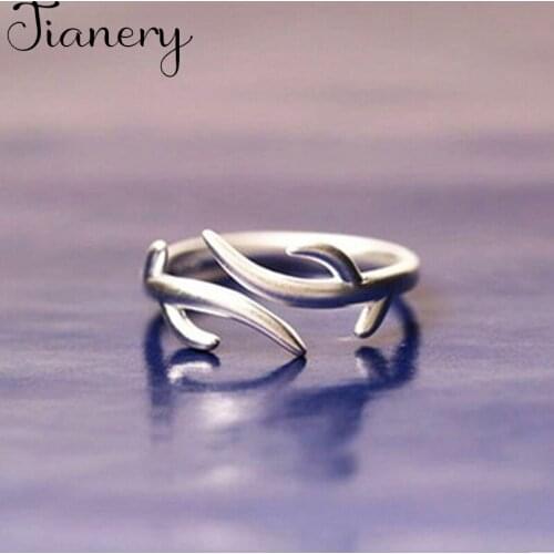 JIANERY Personality Exaggerated Branch Rings For Women Engagement Jewelry Girls Open Finger Rings