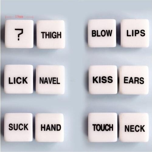 1Pair 12 Sides BDSM Sex Dice Toy Romance Love Humour Party Gambling Adult Games Sex Toys Erotic Craps Pipe For Couples SM