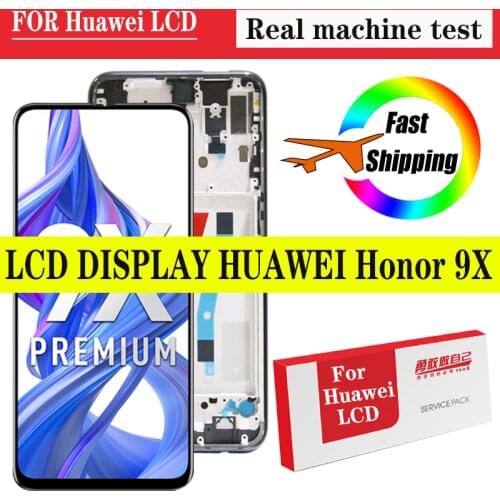100% Original 6.59'' Display for Huawei Honor 9X STK-LX1 LCD Touch Screen Digitizer Honor 9X premium Global Edition