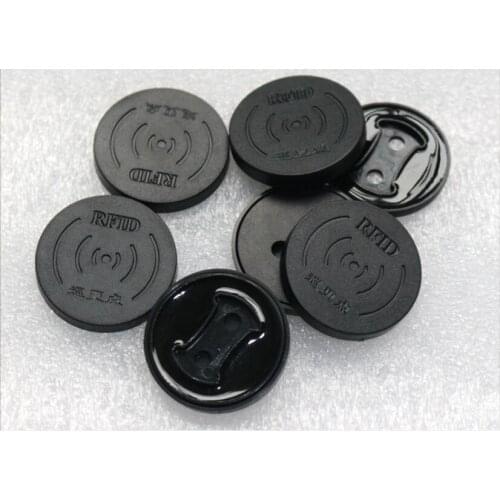 100pcs 30mm diameter ID double hole patrol tag, ID card patrol point, TK4100 patrol point ID patrol card RFID patrol tags