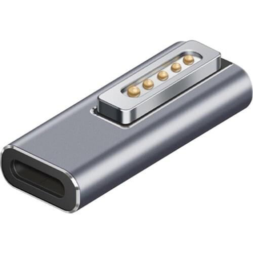 Type C Magnetic USB PD Adapter for Apple 2 MacBook Pro USB C Female Fast Charging 60W Magnet Plug Converter
