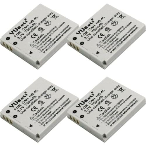 NB-4L NB4L NB 4L For Canon IXUS 30 40 50 55 60 65 80 100 PowerShot SD1000 1100 SD780 SD960 Batteries