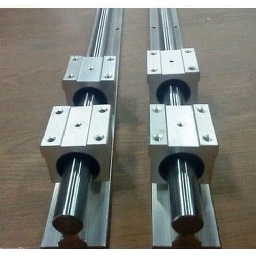 Big sale! 20MM SBR20-2500mm LINEAR SLIDE GUIDE SHAFT 2 RAIL+4SBR20UU BEARING BLOCK CNC yal 402