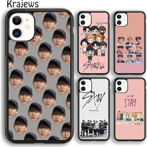 Krajews Felix Hyunjin I N Minho KPOP STRAY KIDS SKZ Phone Case For iPhone 5 6s 7 8 plus X XR XS 11 12 pro max Galaxy S8 S9 S10