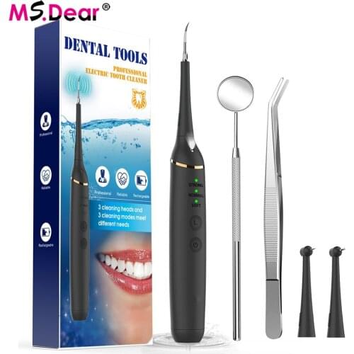 Electric Sonic Dental Scaler Calculus Remover whitener Tooth Stain Removal Tartar Dentist Tooth Scaler Oral Hygiene Care Tool