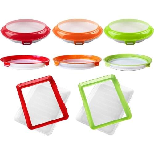 Creative Food Preservation Tray Stackable Food Fresh Tray Fresh Tray Reusable Food Storage for Home Travel Outdoor Hiking