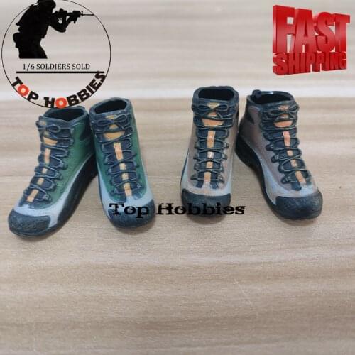 1/6 Military Soldier Model Accessories PMC Army Green Combat Boots No Foot 2 Colors Shoes Model Fit 12 Inch Body Action Figure