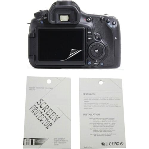 2pieces New Soft Camera screen protection film For Canon 1DX MARK II 1DX 5D 6D 50D 60D 70D 77D 80D 200D Rebel T5 1200D Kiss X70