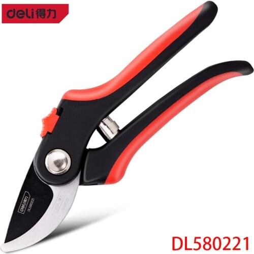 Deli DL580221 8.5 Inch Pruning Shears Tree Branch Pruning Pruning Fruit Tree Branches Pruning Potted Plants SK5 Cutter Head