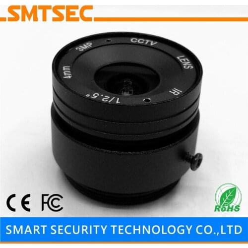 SMTSEC SL-4014MP HD 3MP 4mm Lens F1.4 1/2.5" 78 Degrees CS Mount Lens for CCTV IP Security Camera