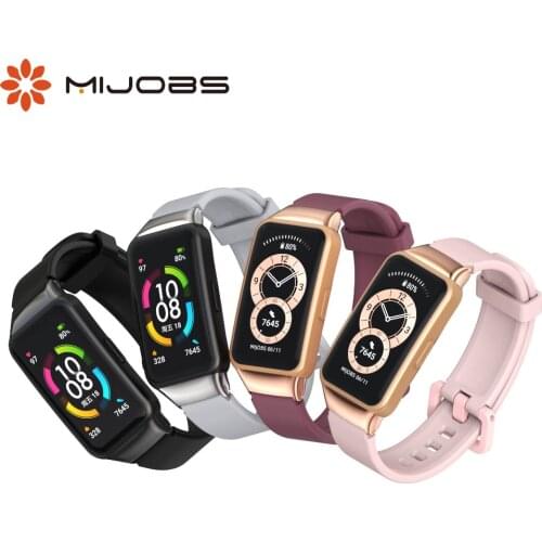 For Huawei Band 6 Strap for Honor Band 6 Bracelet Silicone Metal Wristbands Replacement