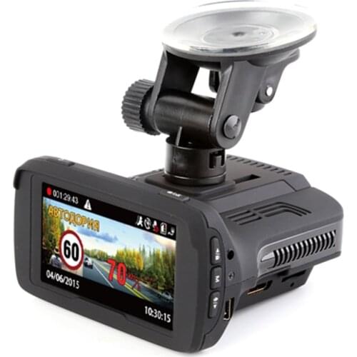 Russian 3 in 1 combo Ambarella A750 car dash camera with radar detector,Support LDWS Function car black box