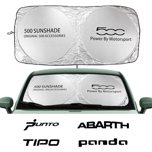 Car Windshield Sun Shade Cover For Fiat 124SPIDER 500 ABARTH Albea ARGO Bravo CRONOS DOBLO DUCATO FREEMONT Idea Accessories