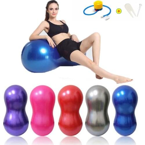 Sports Yoga Balls Pilates Peanut Fitness Ball Gym Exercise Balance Fitball Explosion-proof Exercise Pilates Workout Massage Ball