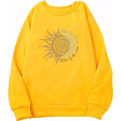 Women Oversized sweatshirts Printed Live Sweater Long sleeve Colorful Casual Print Long Sleeve hoodies women aesthetic Moletom