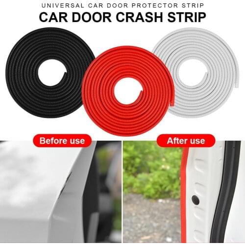 Universal 16.4Ft Car Door Edge Guard U Shape Edge Trim Rubber Seal Protector Car Protection Door Edge Fit For Most Car