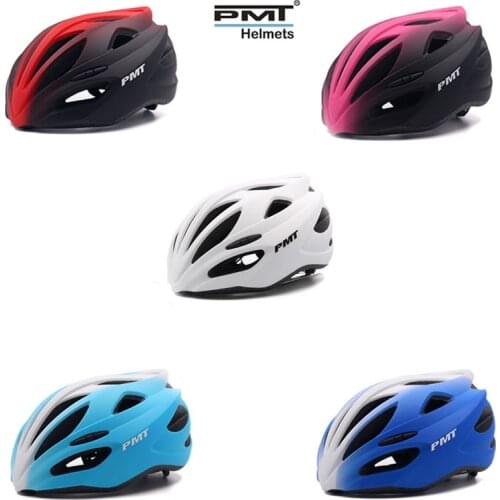 PMT All-in-one Bicycle Helmet Dual-mode Ultra-light Mountain Road Bike 16-hole Bicycle Gradient Color Sports Helmet Breathable