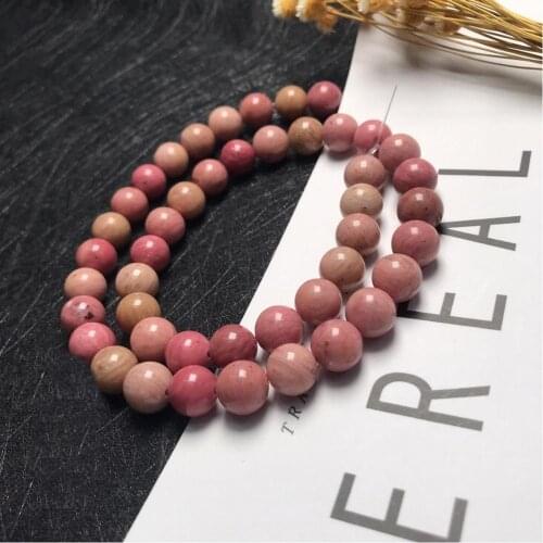 High quality Rose Red Pattern Natural stone Beads Pick Size Loose Bead 4mm 6mm 8mm For popular bracelets DIY charm Jewelry