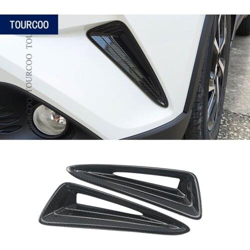 For Toyota C-HR 2016 2017 2018 Front Fog Light Trim frame Cover ABS Chrome Decoration Fog Lamp Frame Protector Sticker