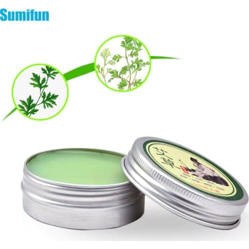 1pcs Wormwood Ointment Cooling Oil Moxa Moxibustion Cream Balm Anti Motion itching Chinese Medical Herbal Green Cream P0016