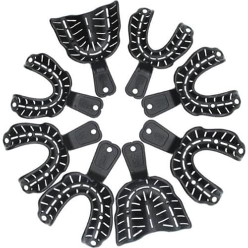 12pcs/Set Dental Full Mouth Edentulous Tray Thermoplastic Teeth Tray Intial Impression Mold Tray