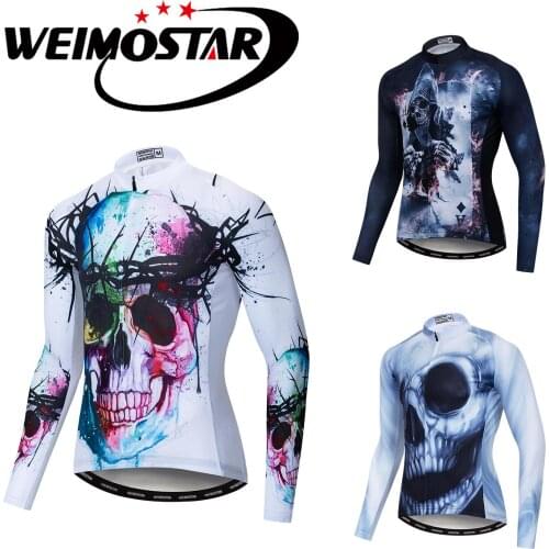 2018 Weimostar Pro Cycling Jersey Long Sleeve Men MTB Bike Jersey Bicycle Clothing Quick Dry Breathable Shirts