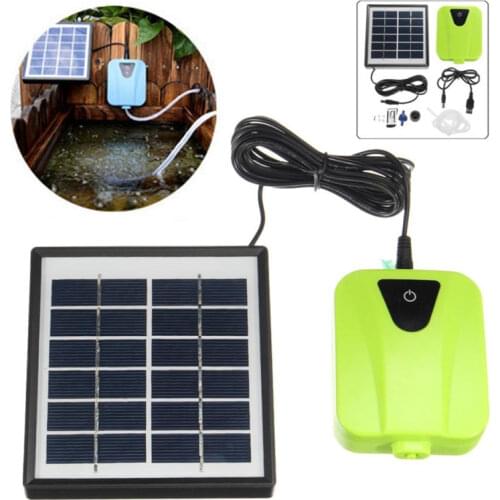 Solar Powered Oxygenator Water Oxygen Pump Pond Aerator Aquarium Air Pump Waterproof For Garden Aquariums Fish Tank Pools Ponds