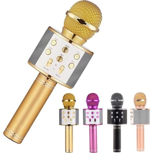 Wireless Bluetooth Microphones 3-In-1 Karaoke Mic Speaker Bluetooth Wireless Microphone Audio Video Microphones Music DJA88