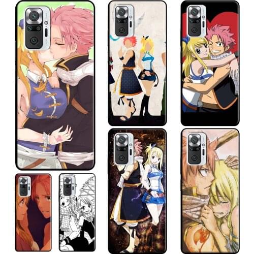 Fairy Tail Natsu and Lucy For Xiaomi Redmi Note 10 7 8 9 Pro Note 9S 8T Case For Redmi 9A 8A 7A 9 9C 9T K40 Cover