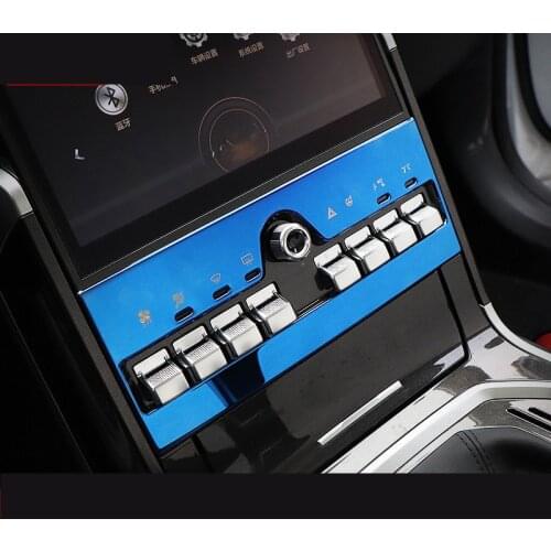Stainless Steel Air Conditioner Knob Decorated Cover Frame For Great Wall Haval Hover H4 CAA042