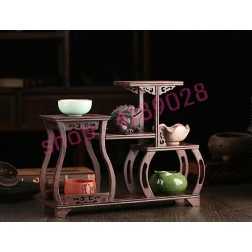 Solid wood chicken wing wood, Single Bottle Arch Moon, curio shelves, ornament pendulum rack