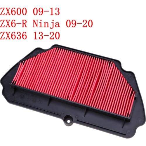 Motorcycle Intake Cleaner Air Filter For Kawasaki ZX600 ZX 600 2009-2013 ZX636 2013-2020 ZX-6R ZX6R Ninja 600 Ninja 636