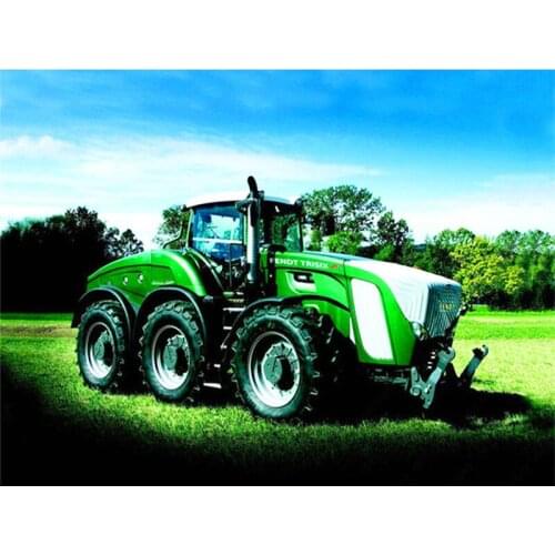 5D Full Square Diamond Painting Landscape Scenery Diamond Embroidery Cross Stitch Tractor Rhinestones Mosaic Handicraft