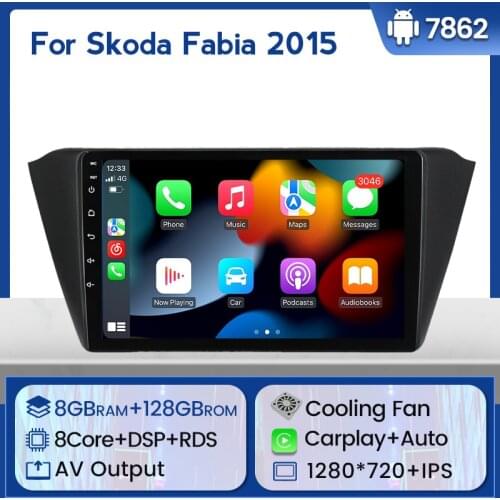 MEKEDE Car Radio IPS screen multimedia For Skoda Rapid 2013 2014 2015 2016 2017 Support carplay WIFI BT SWC DVR FM 2 DIN