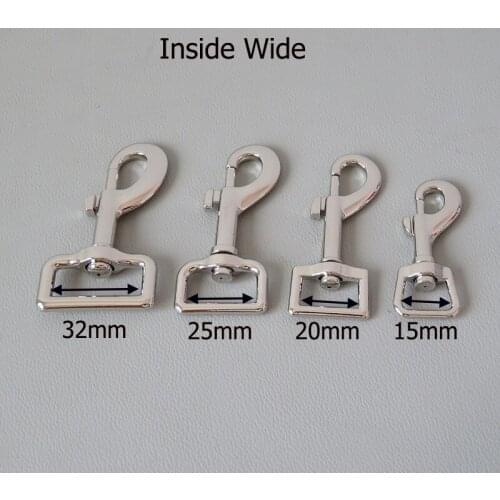 50Pcs 12mm 15mm 20mm 25mm 32mm Metal Carabiner Lobster Clasp Seat Belt Buckle Clip Snap Hook For Dog Leash Hardware Accessory