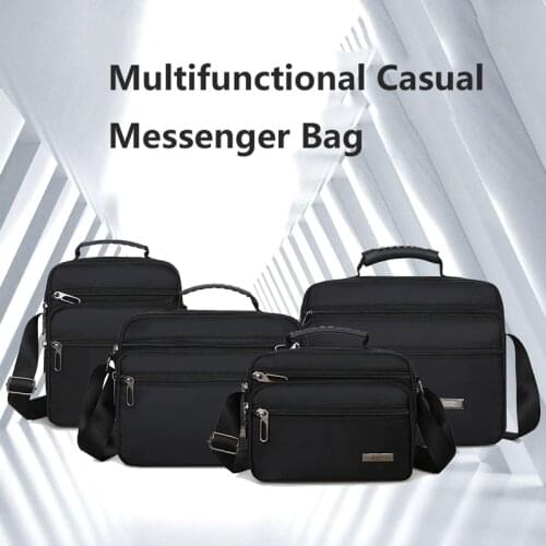 Men Shoulder Side Handbags Messenger Bag Waterproof Nylon Business One Backpack Black Cross Bag Briefcases Mens Sling Bag Tide