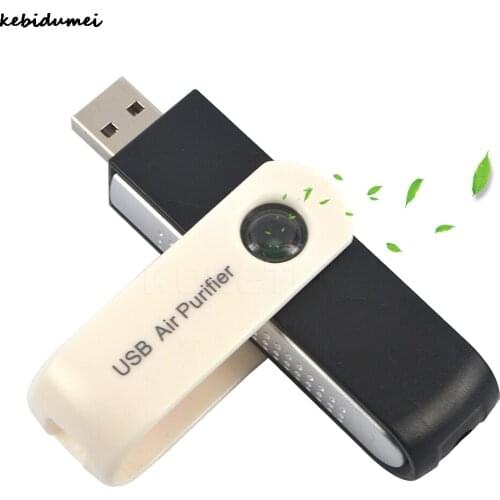 Kebidumei New USB Air Cleaner Mini USB ionic Air Purifier Ionizer Air Cleaner USB Adapter for Computer Car PC