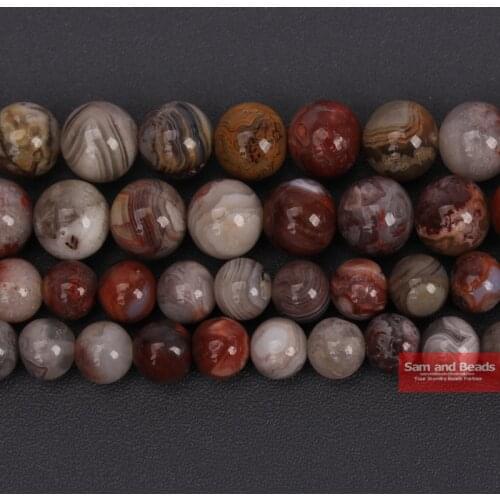 Wholesale Natural Stone Mexico Crazy lace Round Loose Beads 8 10 MM Pick Size for Jewelry Making CLB10