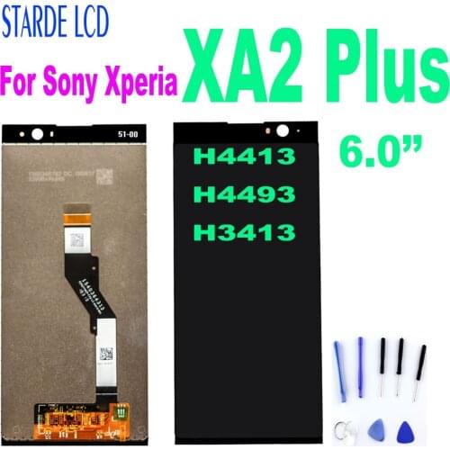 Original For SONY xa2 plus H4413 H4493 H3413 LCD Display Touch Screen Digitizer Assembly Replacement Parts for Sony xa2 plus lcd