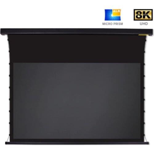Mivision 4K Perforating Acoustically Transparent Tab-tensioned Projector Screen, Ambient Light Rejecting screen material 16:9