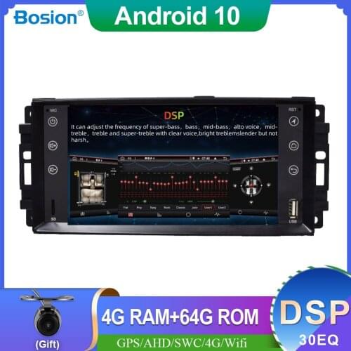 PX6 RK3399 DSP ar Radio Multimedia Video Player Navigation GPS 2 din For Jeep Wrangler JK/Dodge/Cherokee Chrysler 300C Wifi BT