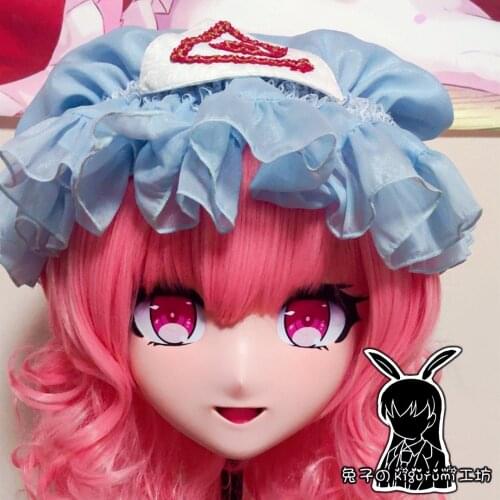 RB44)Customize Full/Half Head Resin Cartoon Cosplay Japanese Character Anime Role Play Crossdress Kigurumi Mask With Back Shell