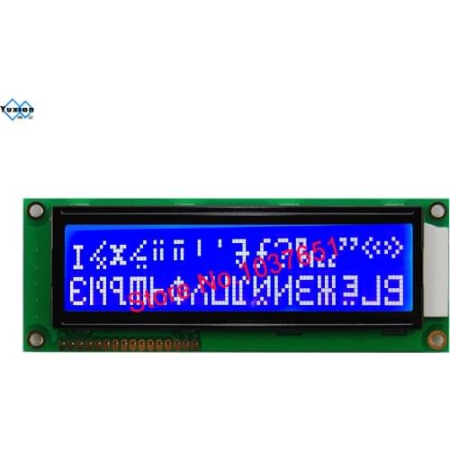 Russian cyrillic font 1602 16x2 1602G big character large lcd display STN blue LC1622BMDWH6-D02 good quality WH1602L-TMI-CT