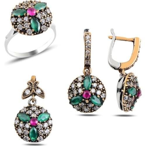 Silverlina Silver Zircon Stone Authentic Set