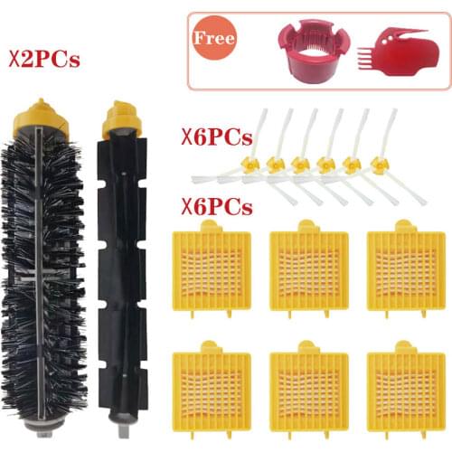 Replacement kit Part For IRobot Roomba 700 Series 760 770 780 790 Beater Bristle Brushes Aero Vac Filter side Brush