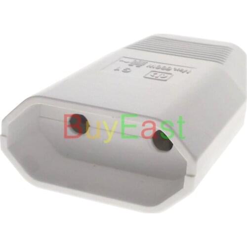 EU Type C Cord Extension Power Socket Outlet Max AC250V 2.5Amp 600W White Color