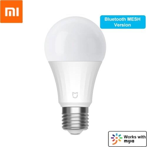 Xiaomi Mijia LED Smart Bulb Bluetooth Mesh Version 5W 2700-6500K Adjusted Color Temperature 500lm Brightness for Mi Home APP