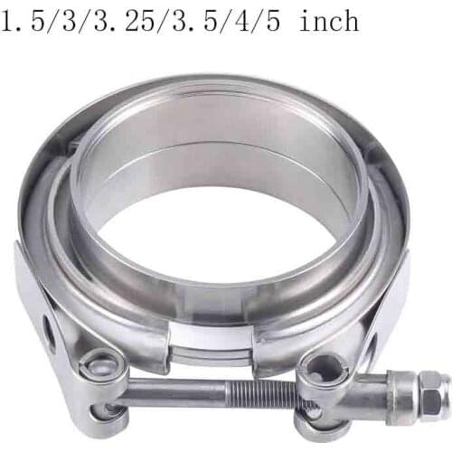1.5/3/3.25/3.5/4/5 inch Stainless Steel V-band Clamp Male Female Exhaust Flange Stainless Steel Vband Clamps