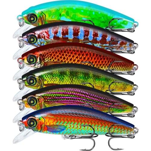 1pcs Fishing lure 8cm-3.15" Big Fishing Minnow Lure Balancer Wobbler with 6# Hook Crankbait Fishing Bait 0.37oz-10.5g Hard Bait